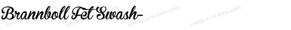 Brannboll Fet Swash字体转换